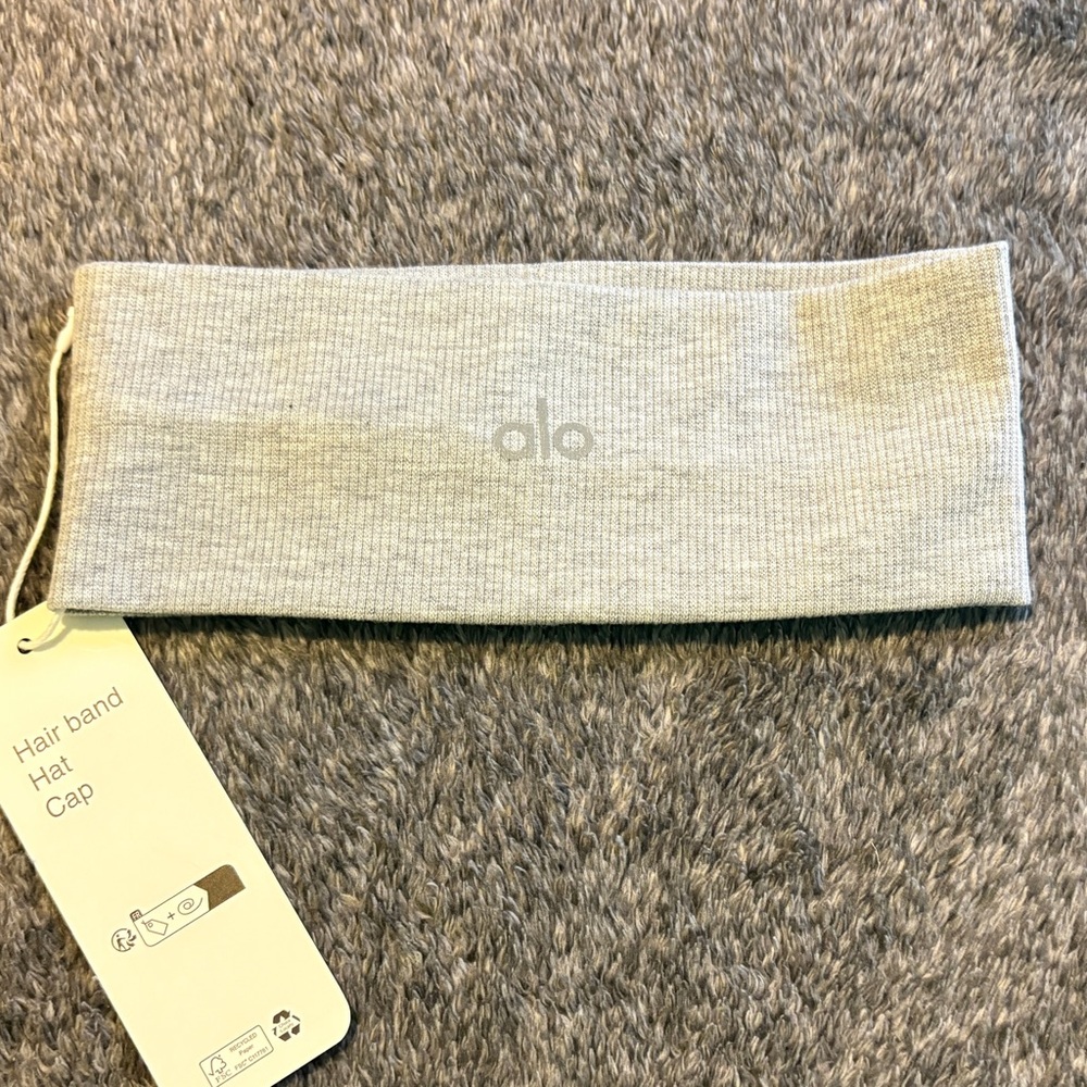 ALO Yoga Light Gray Hair Band